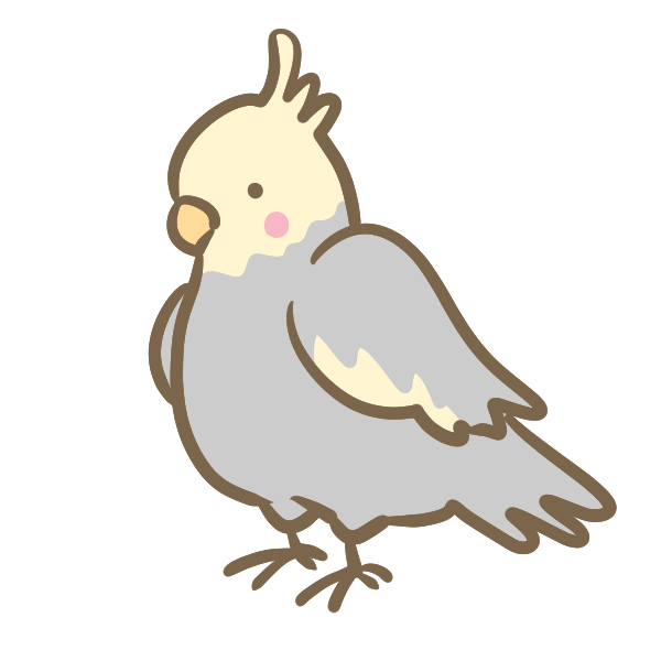 オカメインコ 並 のイラスト かわいいフリー素材が無料のイラストレイン