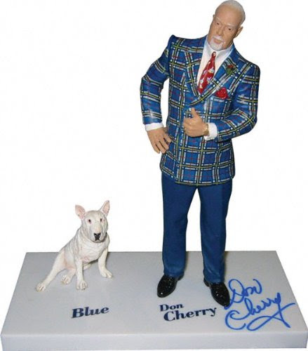 Frozen Pond Boston Bruins Don Cherry Autographed Figure