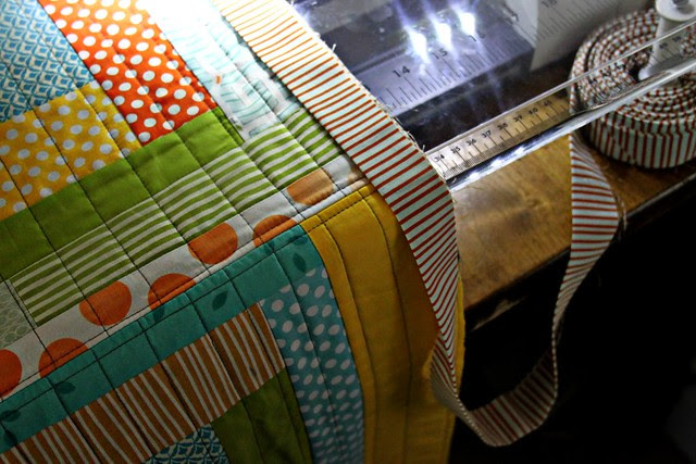 Ant Farm Quilt -- binding