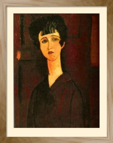Framed Posters: - Amedeo Modigliani Portrait of a Girl (Victoria) Framed Art Print (100 x 78 cm) 