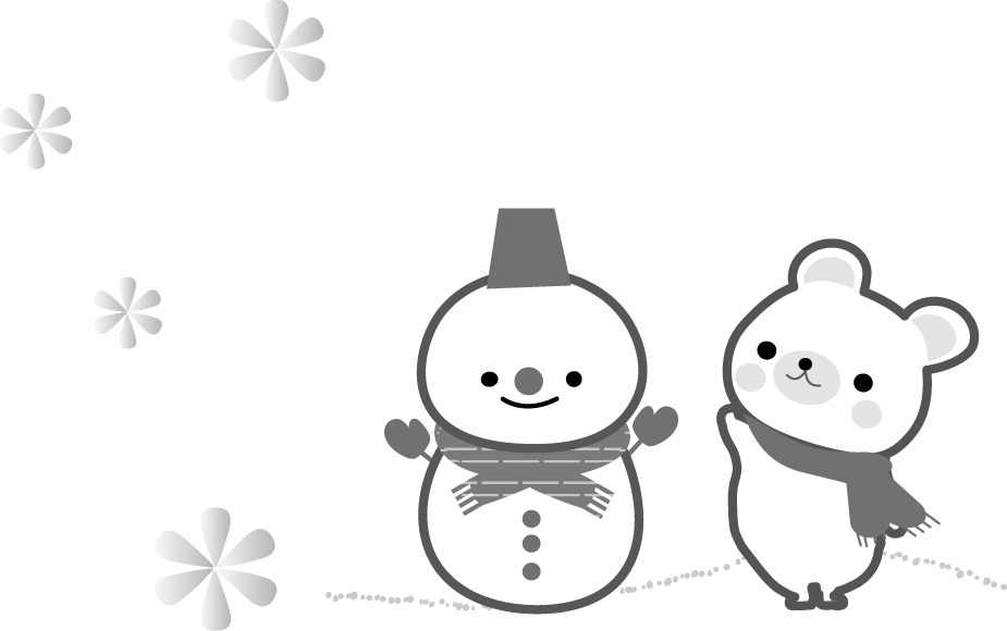 冬のイラスト 雪だるま 無料イラストフリー素材