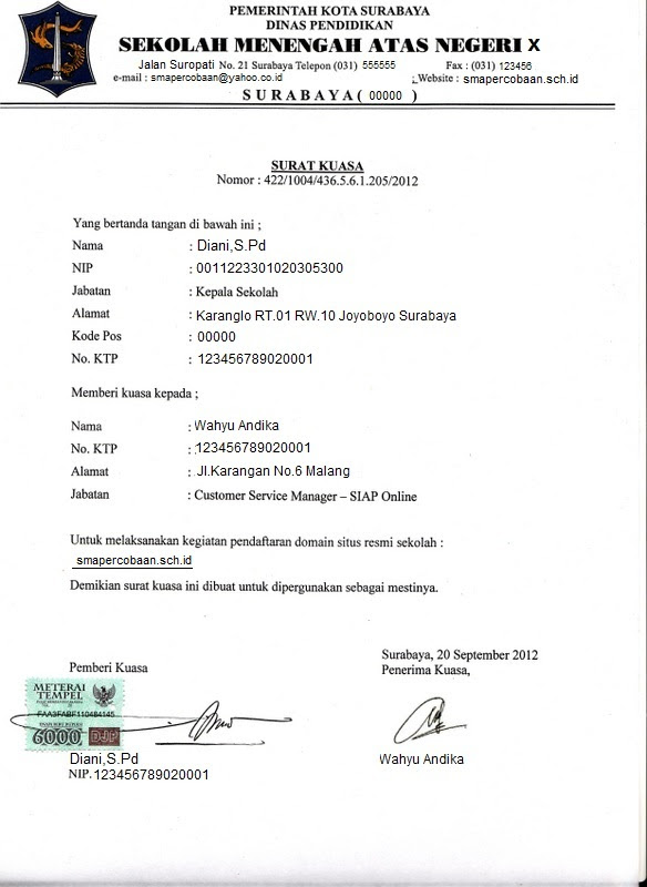 Pengajuan Domain .sch.id  Situs Bantuan