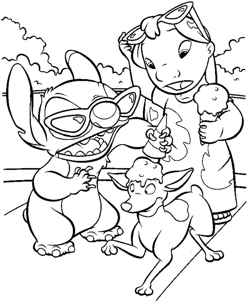 Disegno di Lilo & Stitch da scaricare