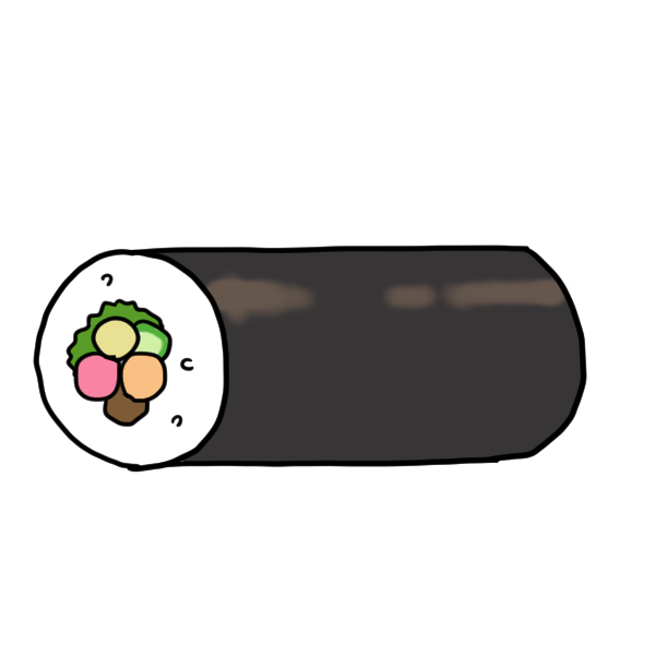 恵方巻のイラスト かわいいフリー素材が無料のイラストレイン