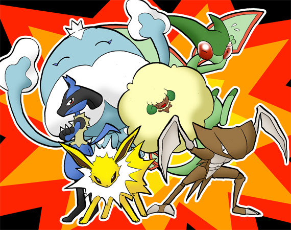 サンダース カブトプス ルカリオ エルフーン ブルンゲル フライゴン ポケットモンスターbw2 65代目top絵 7 16 ポケモンブラック2殿堂入り記念 バター サンダース Lv49 ボルトチェンジ でんじは フラッシュ はかいこうせん スピード