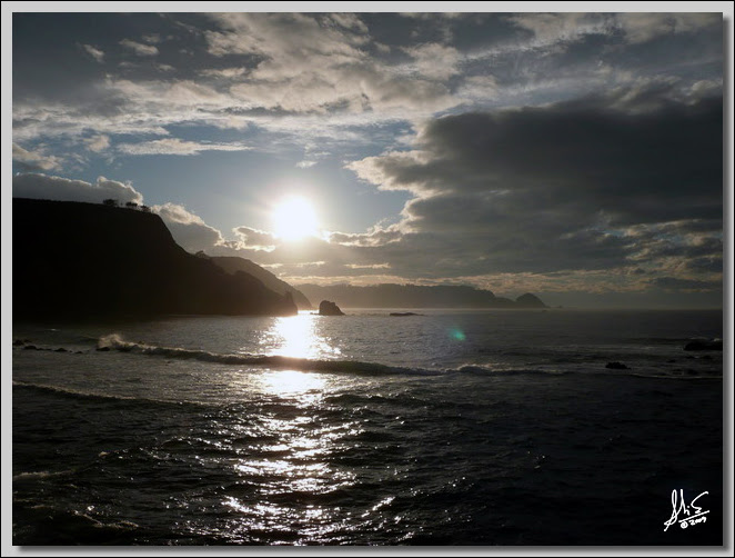 PUESTA DE SOL EN EL CANTABRICO