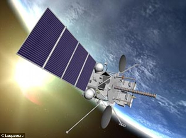 In orbit: An artist's impression of Elektro-L, which sends images back to ground control every 30 minutes