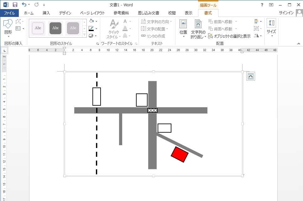 図形機能で簡単 Wordを使った地図の書き方 Kenスクールブログ