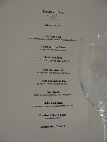 the menu