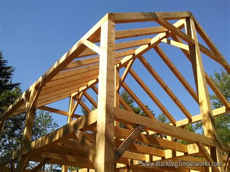 24'0 w x 36'0 d; 24' x 28' Timber Frame Residence - Black Dog Timberworks