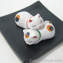 彩絵猫お香立て::猫雑貨・猫グッズのお店－雪猫屋－