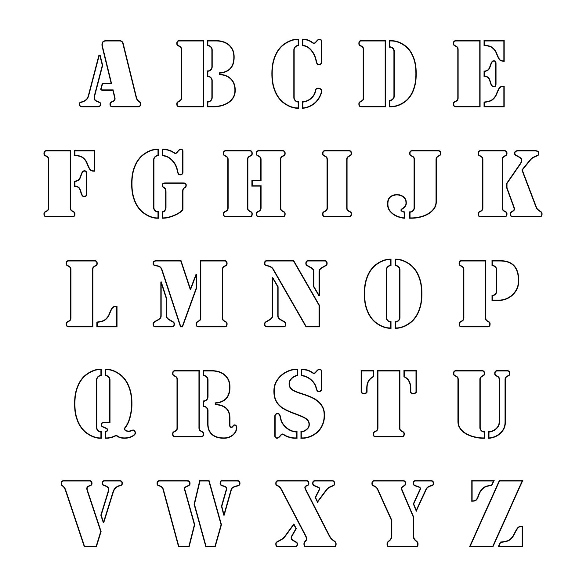 9 best images of free printable fancy alphabet letters