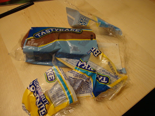 Tastycake eating in progress