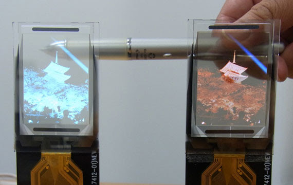 TDK flexible transparent oled display