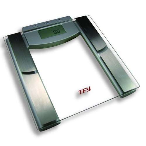 TFY High-Capacity Scale with Body Composition Analyzer - Measures Body Fat, Hydration, Muscle and Bone Mass - Five Athletic Modes - 12 Personal Profiles (440 lb.)