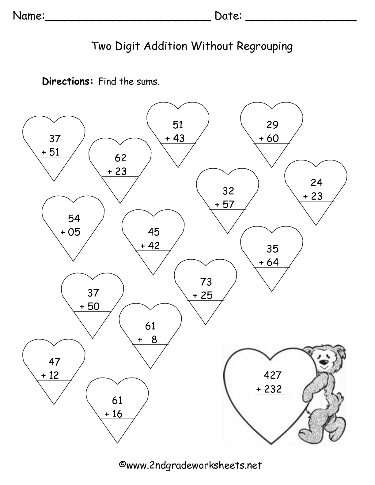 Valentine's Day Printouts and Worksheets