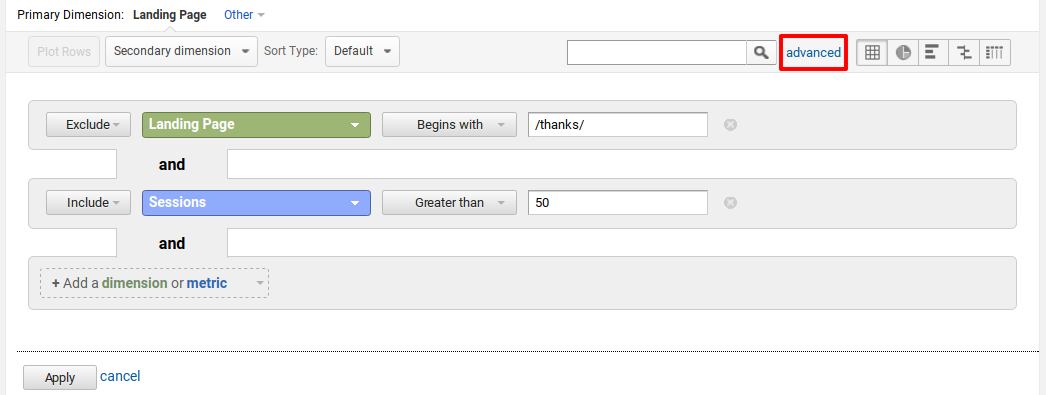 exclude-landing-pages-include-sessions-google-analytics