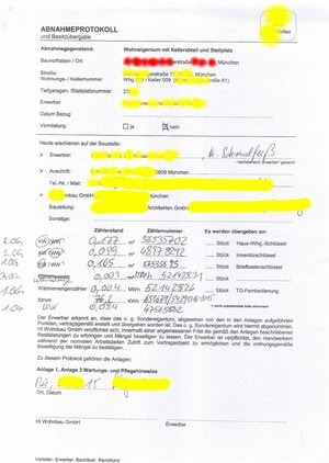 Bauabnahme Haus/ Eigentumswohnung - GUTACHTEN