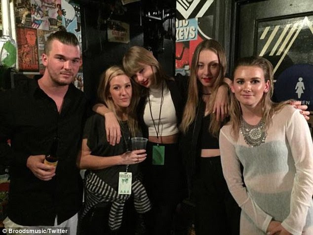 Fun weekend: Taylor, Ellie and Alana also hit up a Broods concert in LA on Friday at The Observatory in Santa Ana, California