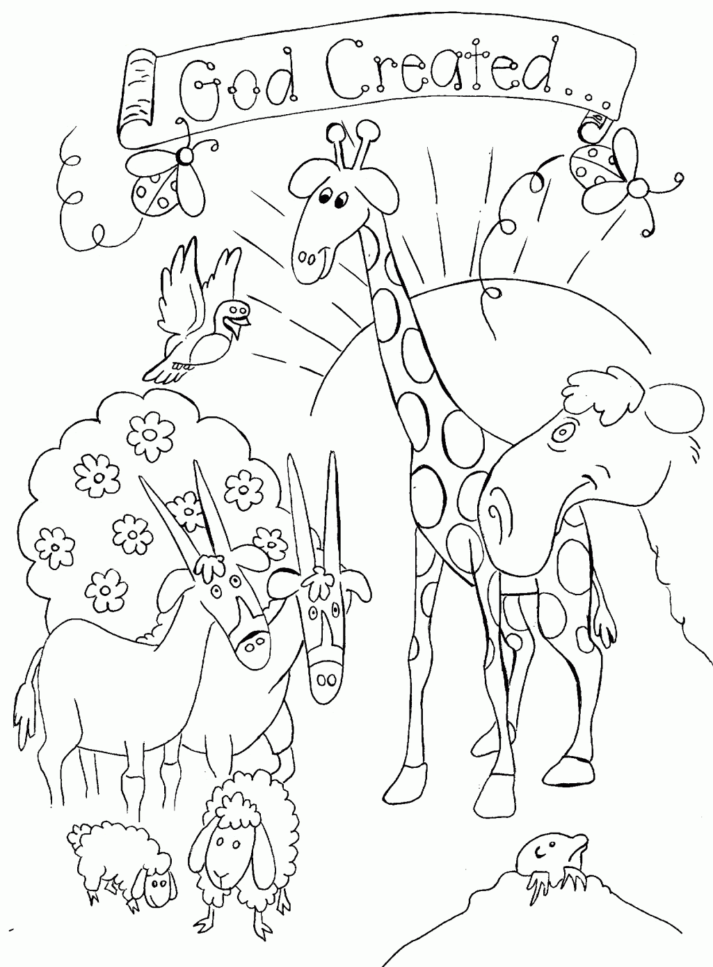 Free Printable Coloring Pages Of Creation Story - Coloring ...
