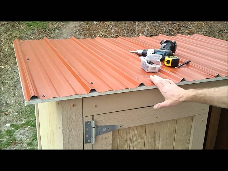 ... Shed Metal Roofing - How to Build a Generator Enclosure.wmv - YouTube