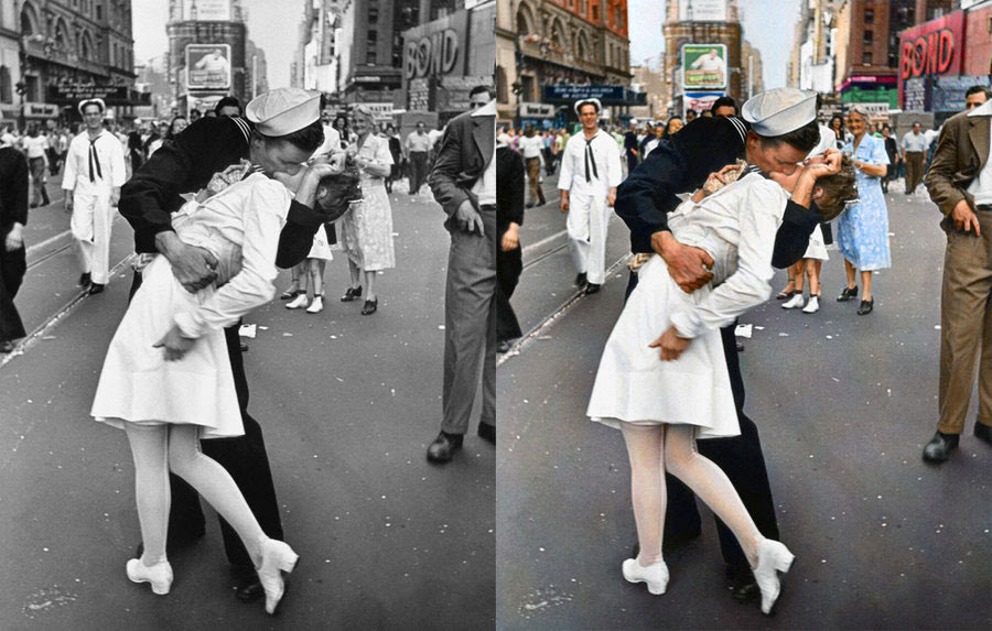 Legendary Photos Colorized In Photoshop
