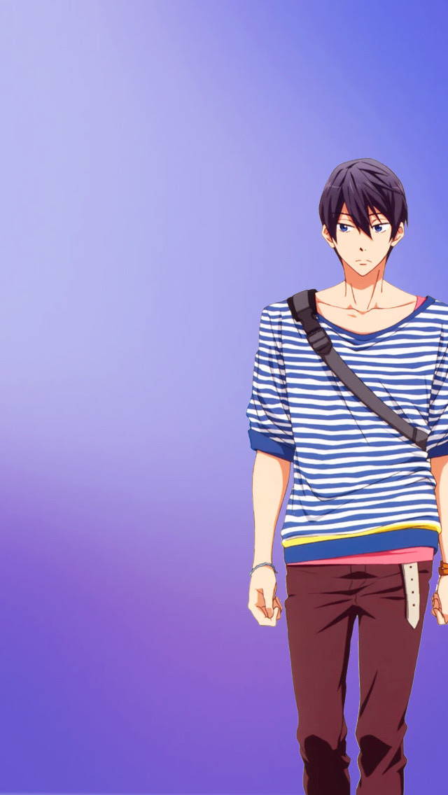 Cute Animated Boys, Free! iPhone 5 Backgrounds ( more anime...