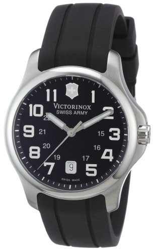 Victorinox Swiss Army Men's 241357 Officer's Black Rubber Watch