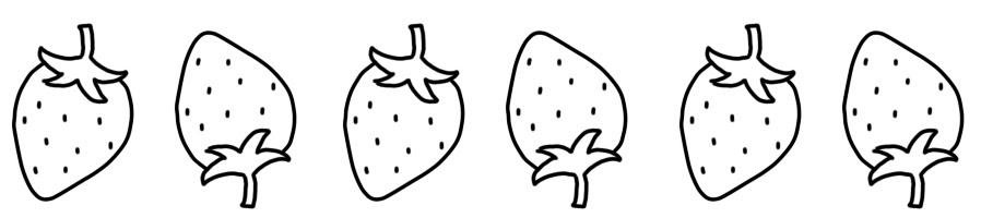 印刷 いちご イラスト 白黒 100 ベストミキシング写真 イラストレーション