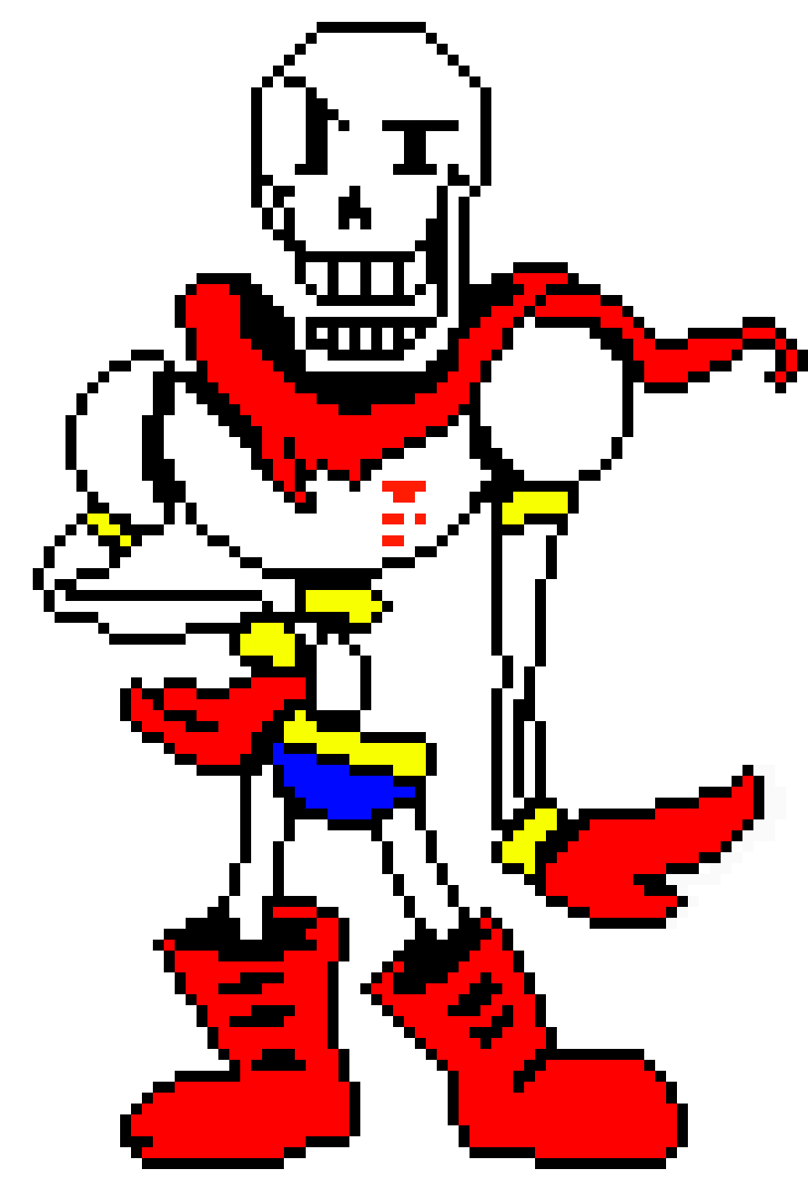 Papyrus Colored Sprite | Pixel Art Maker
