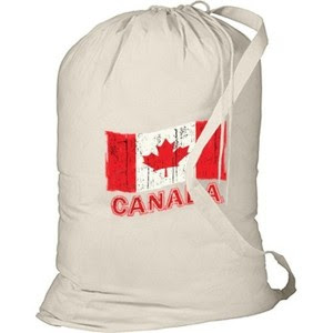 Details about Canada Red Maple Leaf Flag New Cotton Laundry Tote Bag ...