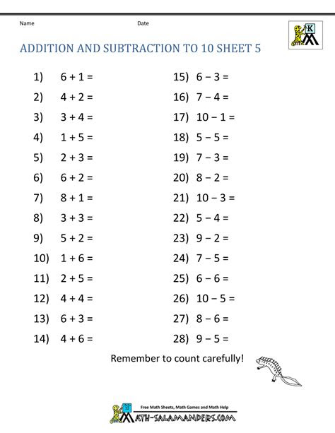  kindergarten math problems kindergarten