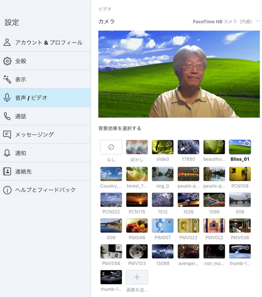 Skype の背景設定、面白い！  藤井眞吾：Shingou0027s Diary