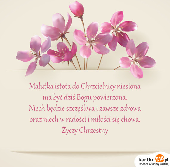 Kartki na chrzciny