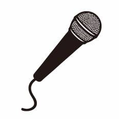 マイク シルエット イラストの無料ダウンロードサイト シルエットac