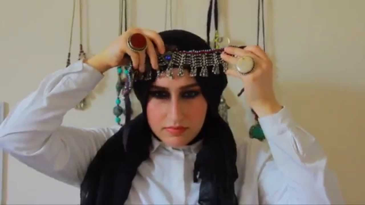 A Hijab Tutorial With Afghan Headpiece by Avizeh Ft Hanine 