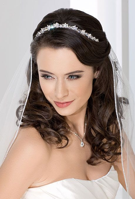 نتيجة بحث الصور عن ‪wedding tiara and veil‬‏