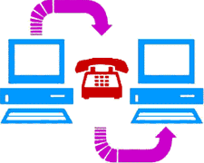 diagram of computer downloading information
