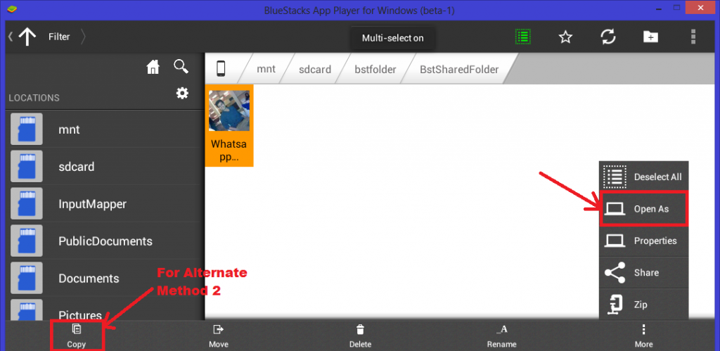 How to Change Whatsapp Profile Picture on Bluestacks from PC - alternate method