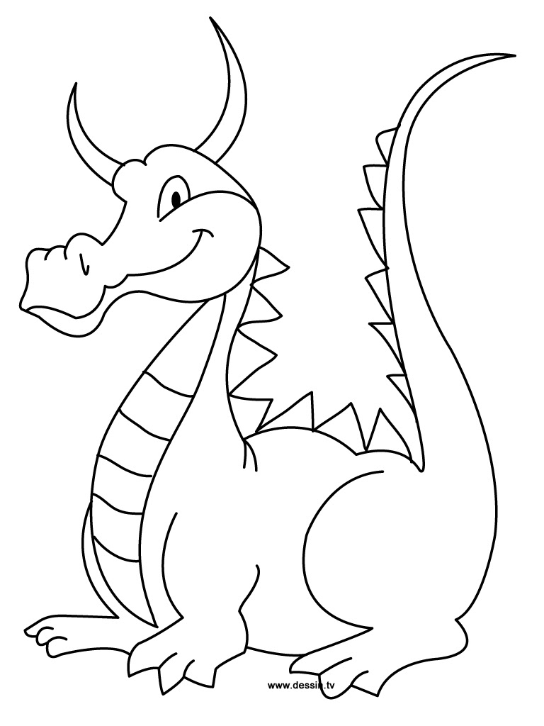 Image de dragon a dessiner