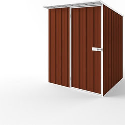 Tuscan Red Skillion Roof Garden Shed - EasyShed 1.50 x 1.50 x 1.98m