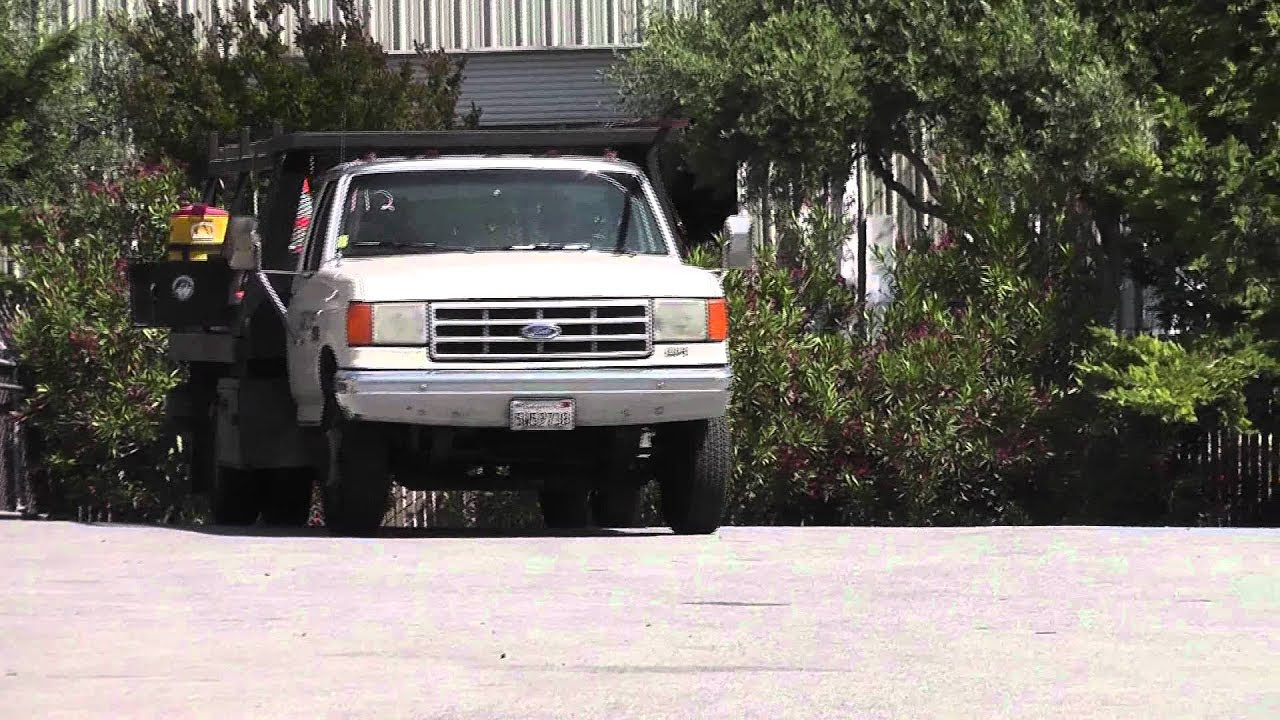 1988 Ford F-Super Duty Custom Flatbed - YouTube