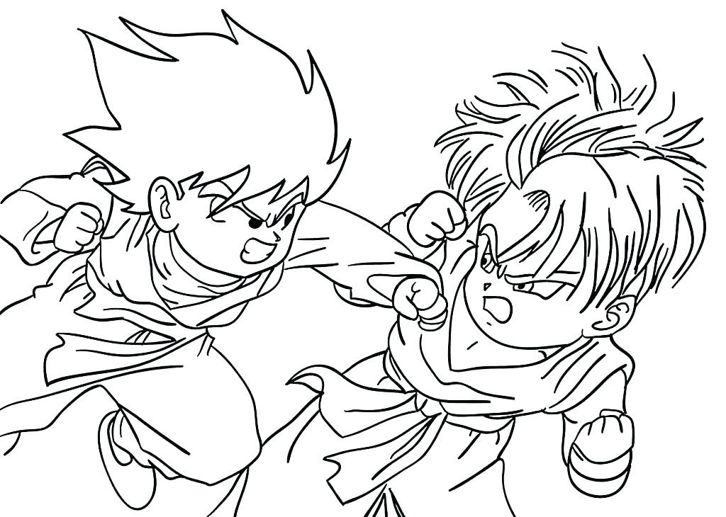 Dragon Ball Z Coloring Pages Printable at GetDrawings  Free download