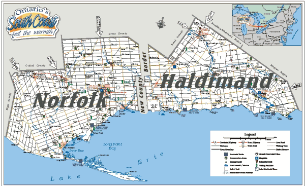 map of norfolk county ontario canada Norfolk Ontario Canada map of norfolk county ontario canada