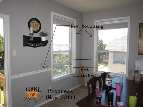 Chair Rail In The Family Room And Breakfast Nook House Of Hepworths