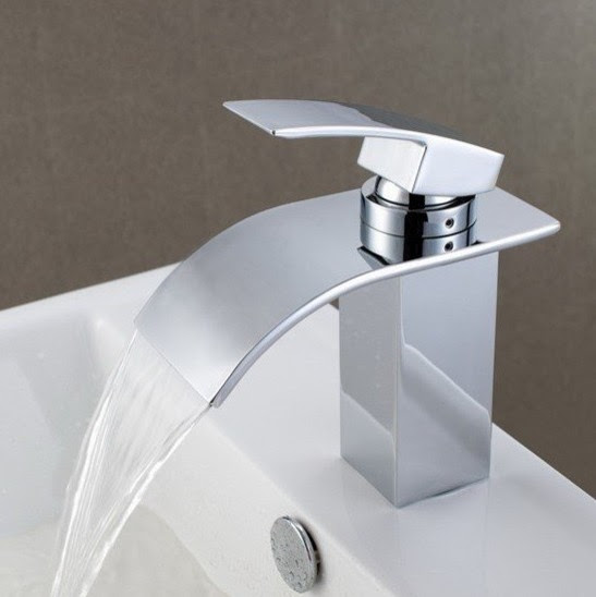 Contemporary Waterfall Bathroom Sink Faucet 8061 - contemporary ...