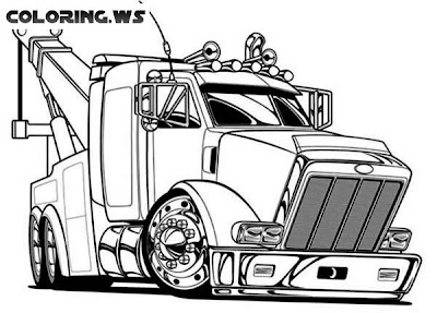Semi Truck Coloring Pages
