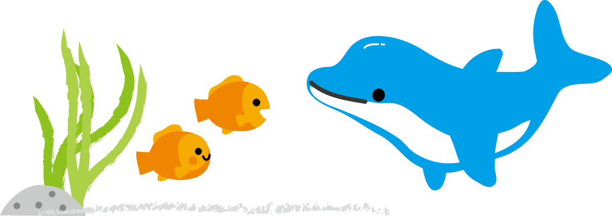 イルカのイラスト 無料イラスト