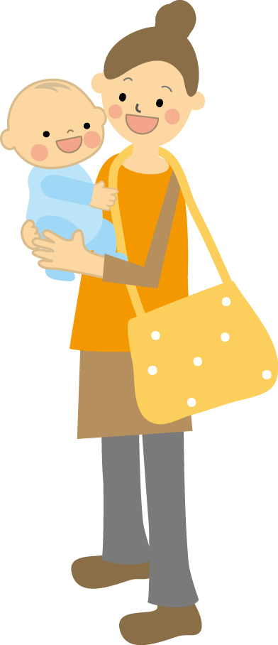 赤ちゃんとママ お母さん 無料イラスト フリー素材