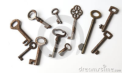  Keys on Vintage Keys  Click Image To Zoom